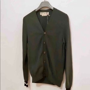 Marni SS17 Runway Varsity Stripe Cardigan